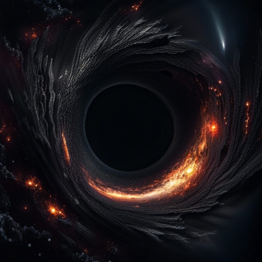 black hole in the space - AI Generated Artwork - NightCafe Creator