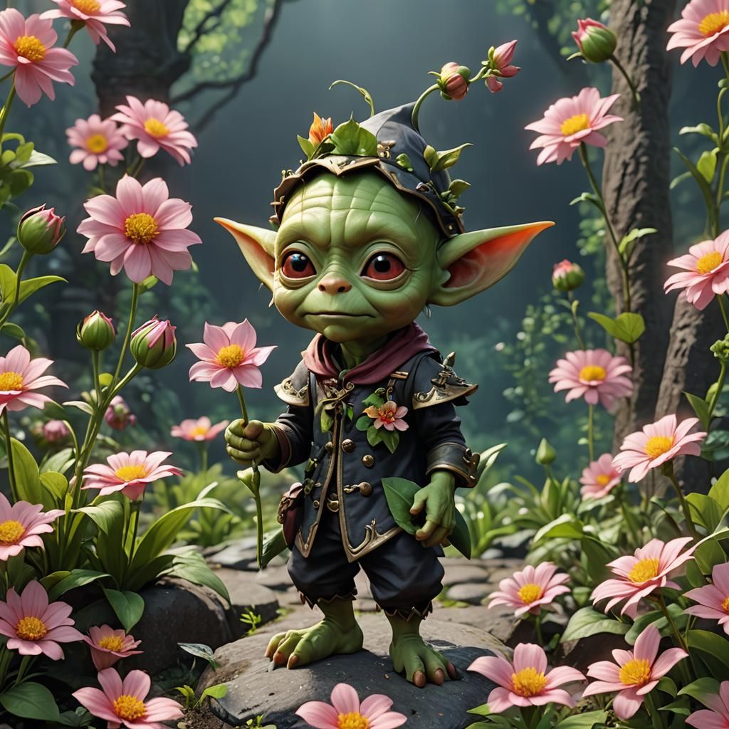 Flower goblin - AI Generated Artwork - NightCafe Creator