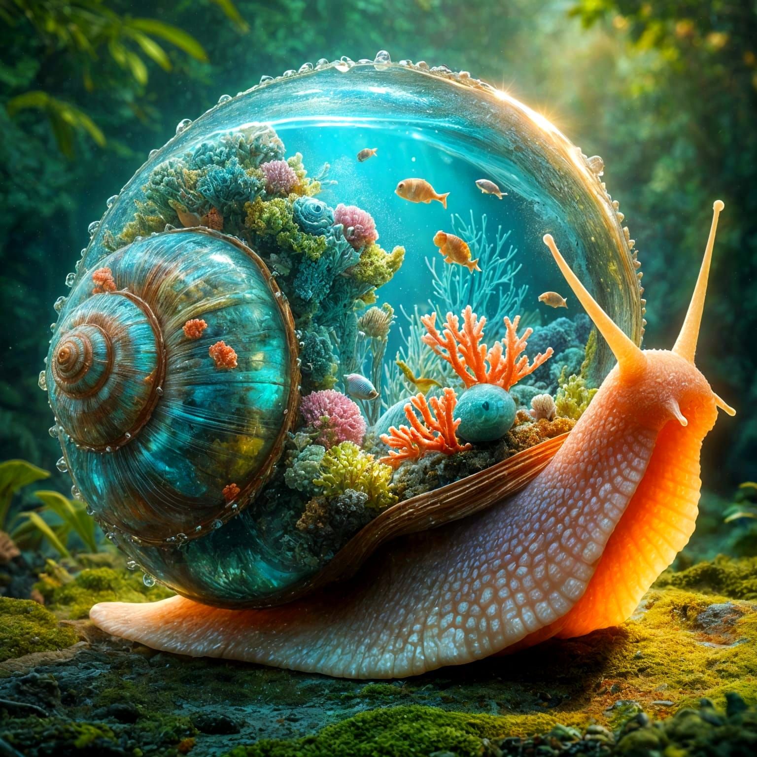 Snail Fish Tank