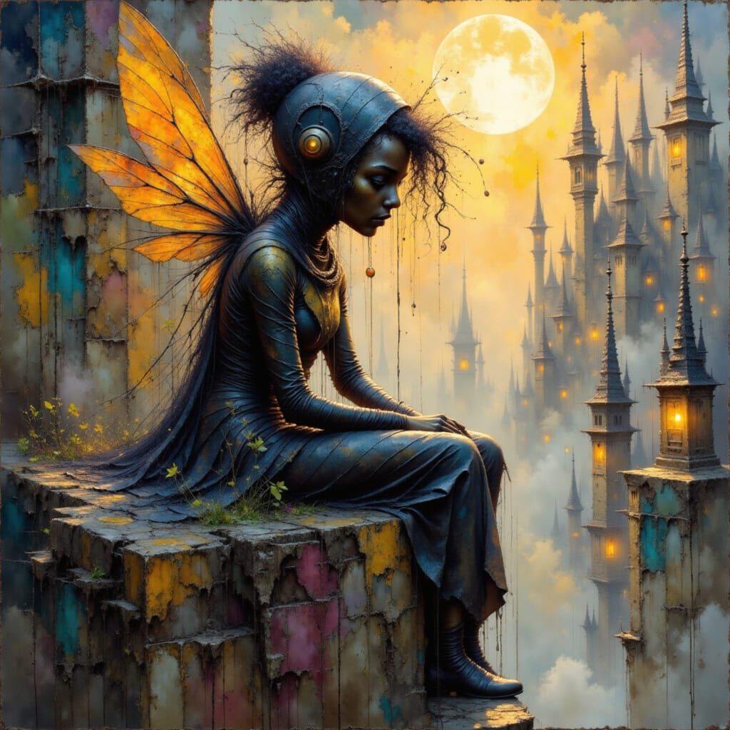 Bee as a superhero, Epic cinematic brilliant stunning intricate meticulously detailed dramatic atmospheric maximalist digital matte painting...