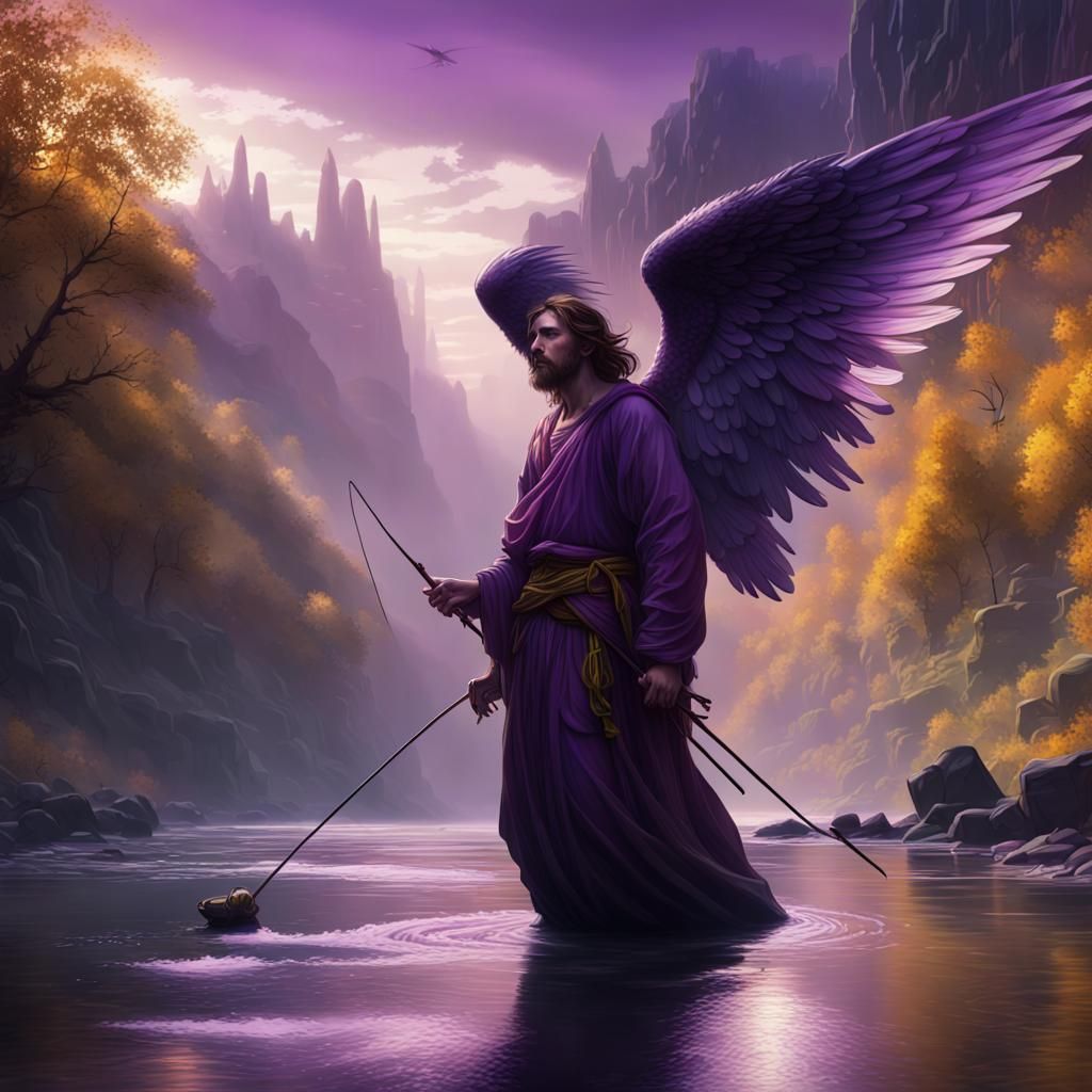 Fallen Angel: Dark Fantasy River Encounter