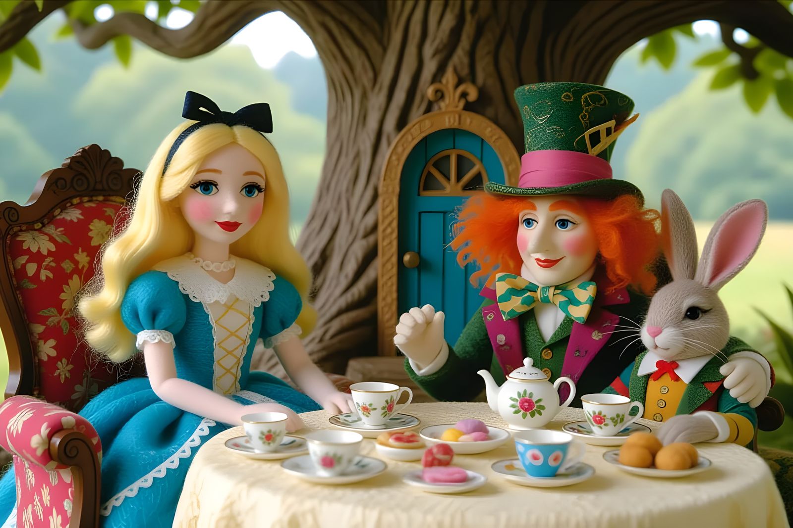 Felted Mad Tea Party  by @Gary Murakami