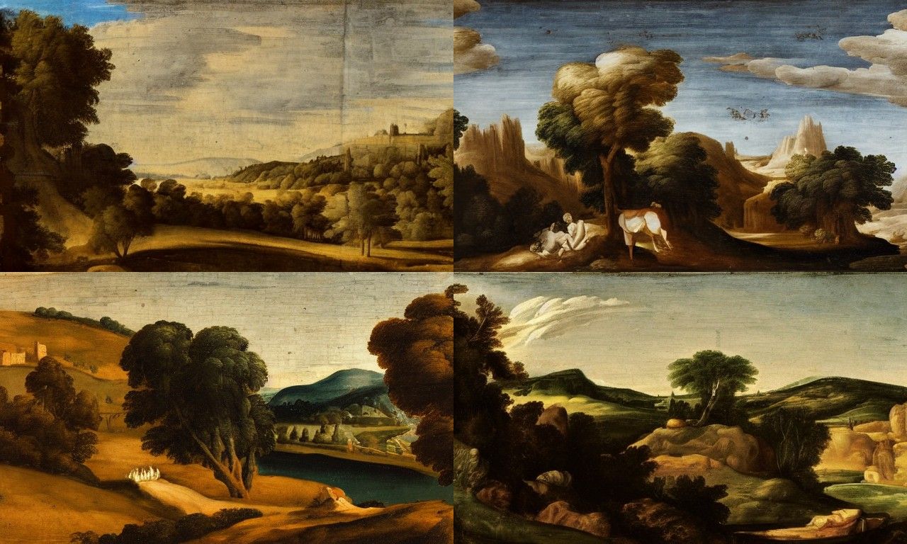 Landscape in the style of Mannerism