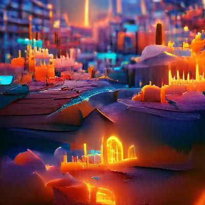 A glowing City