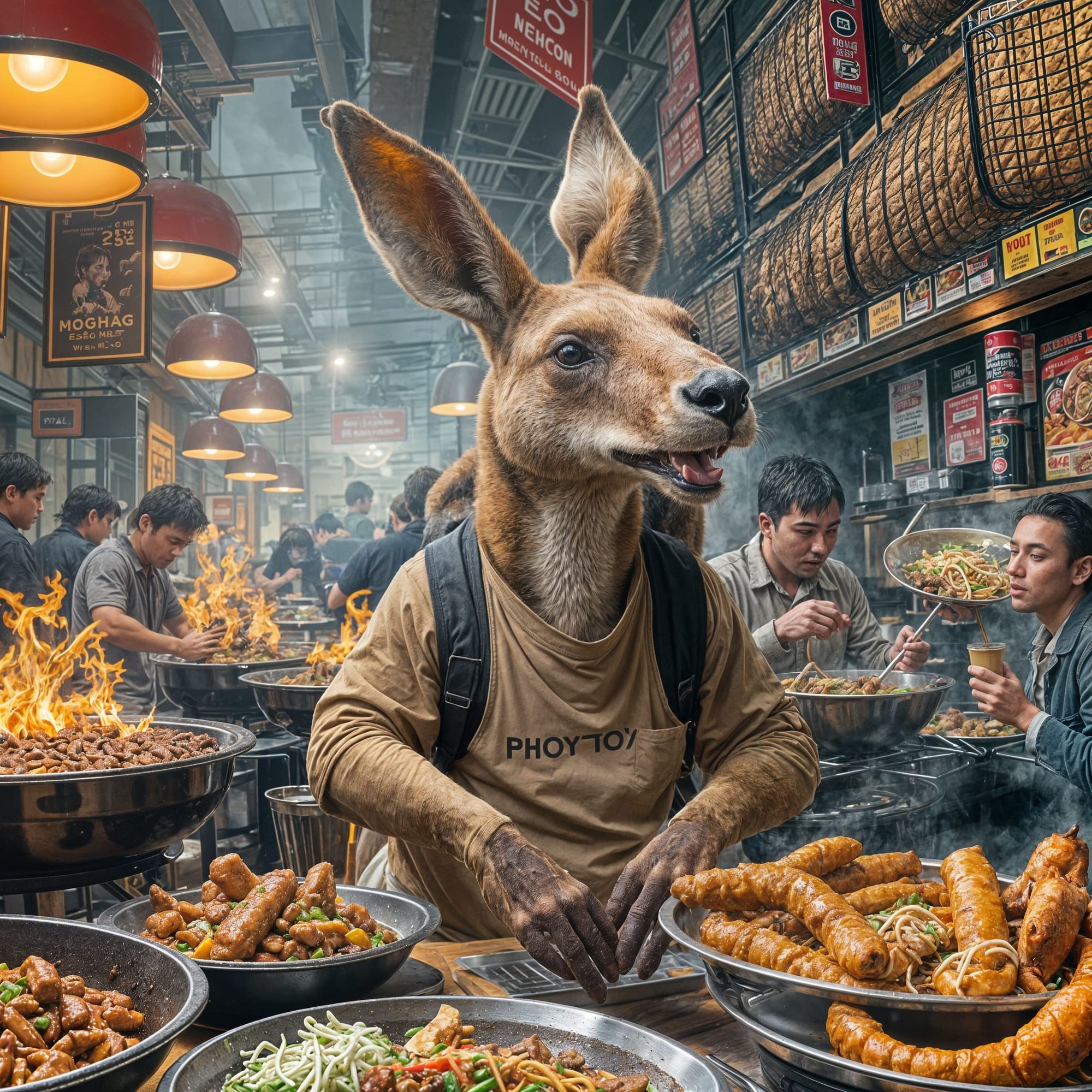 The kangaroo hybrid should be wearing a Darth Vader mask