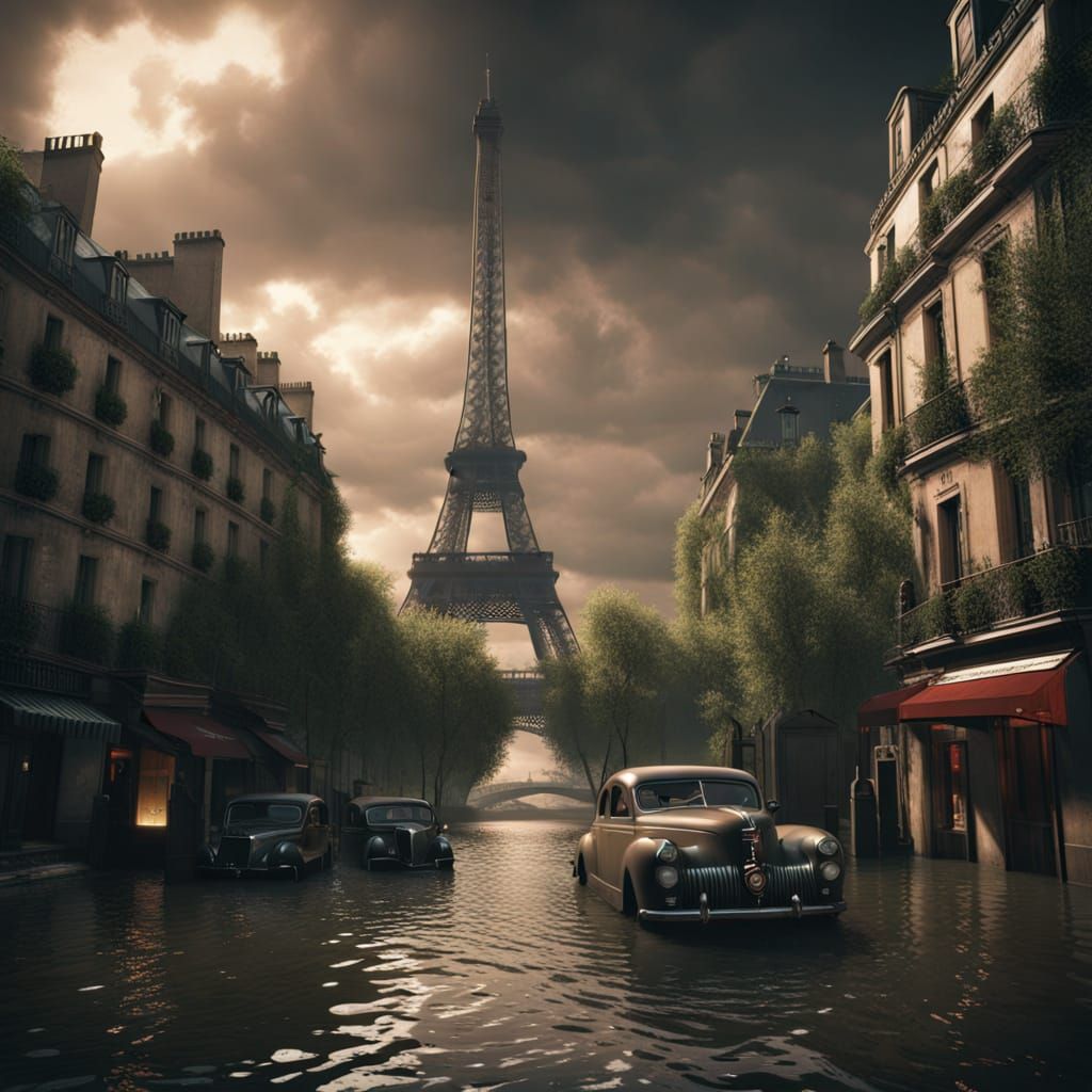 Flood over Paris - Regenerated