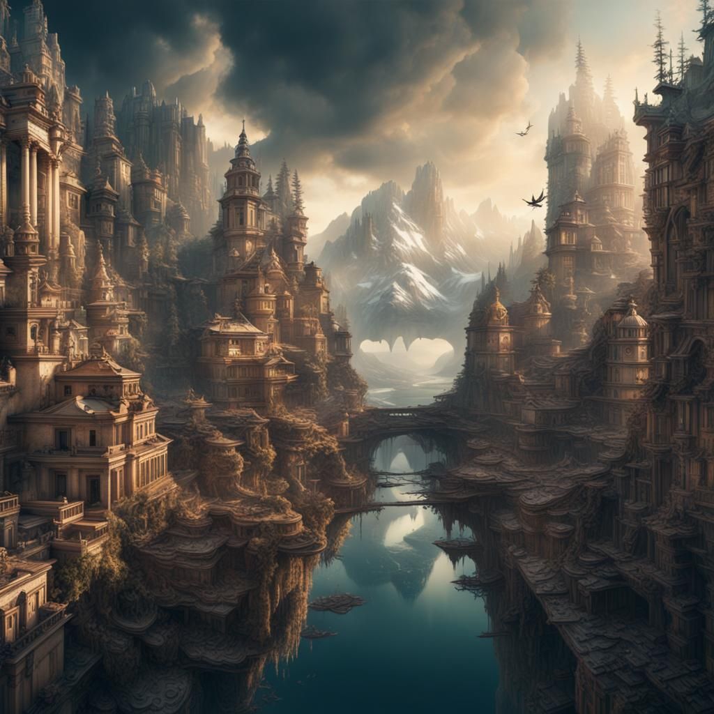 Ancient City - Ai Generated Artwork - Nightcafe Creator