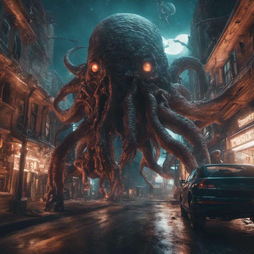 Lovecraftian Creatures - Ai Generated Artwork - Nightcafe Creator