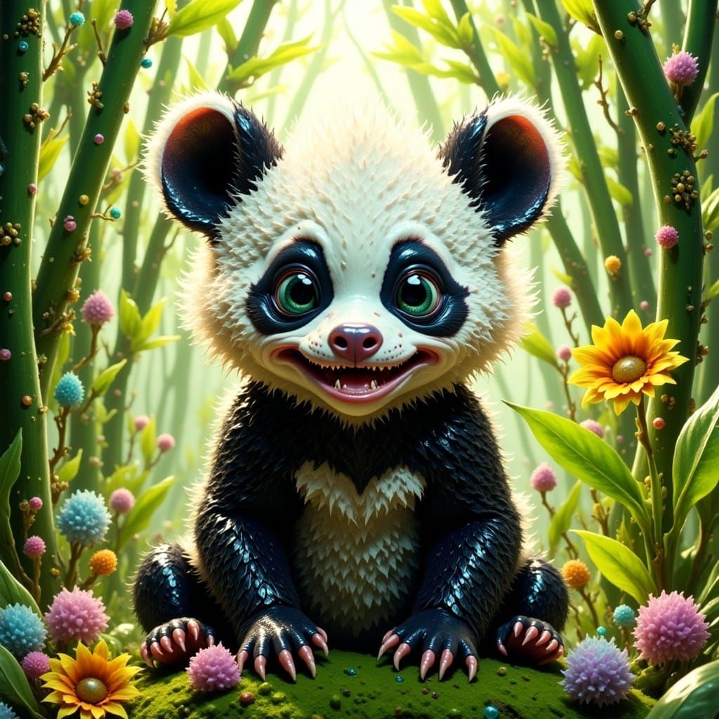 cute panda <lora:Gremlinesque:1.0> 