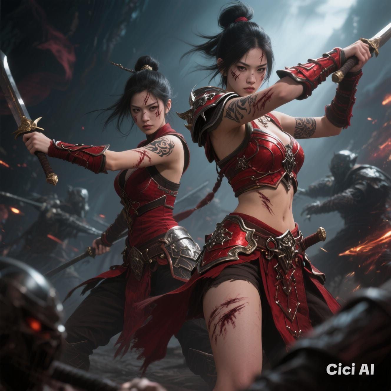 In the shadows we are fire, burning bright and wild ;)💛