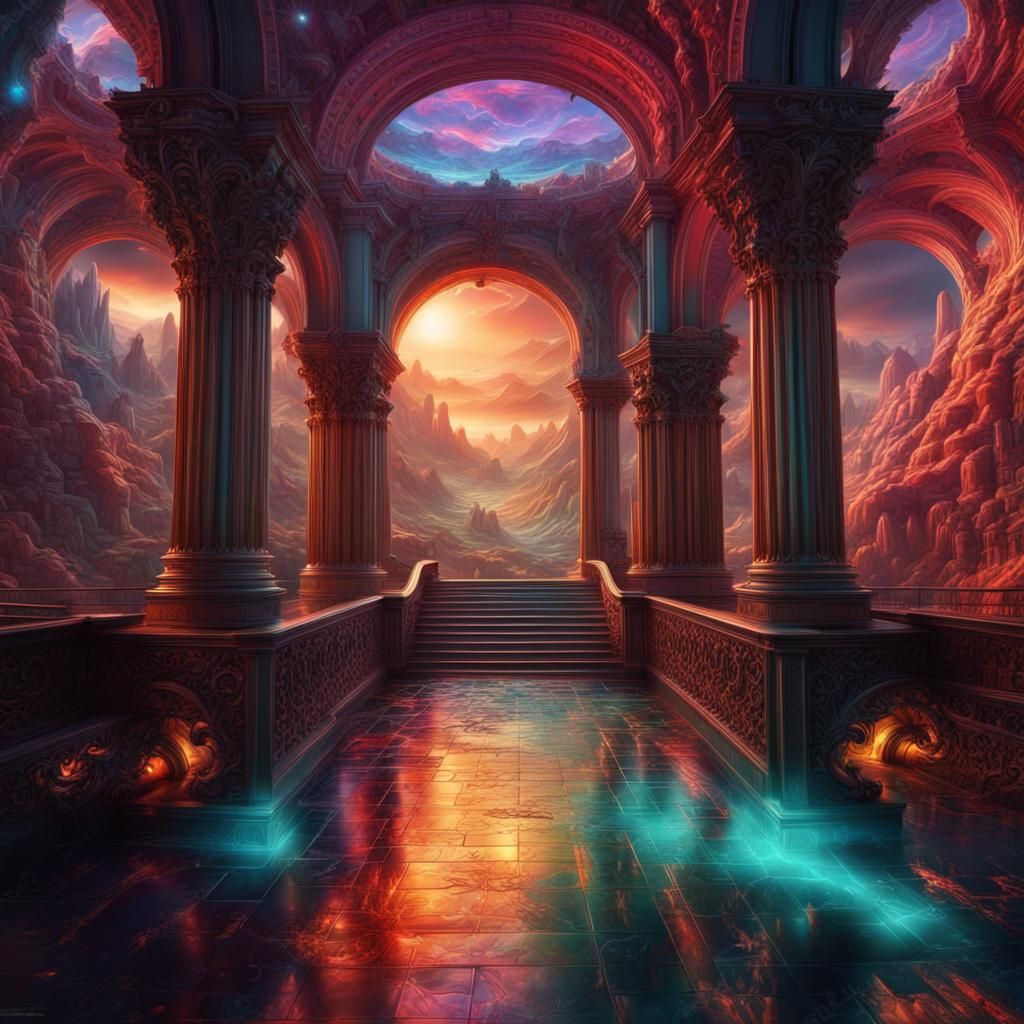 Holgraphy art, 3d, lots of nice colors