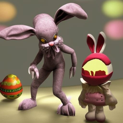 Increasingly cursed easter bunnies (9) 🐰 - AI Generated Artwork ...