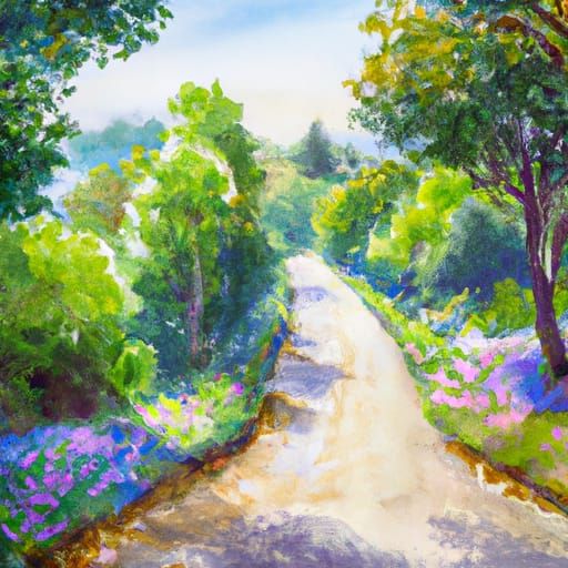 Nature path - AI Generated Artwork - NightCafe Creator