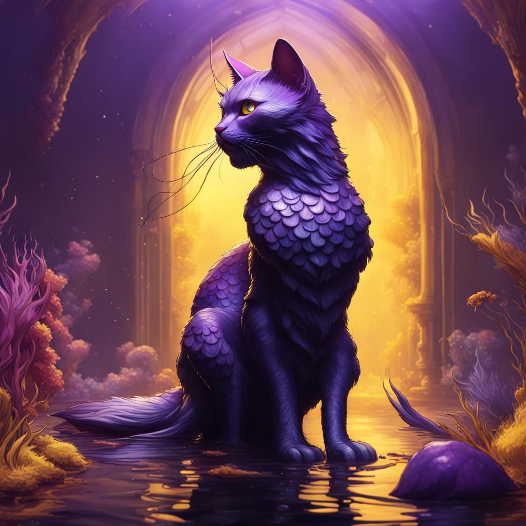 Mermaid cat