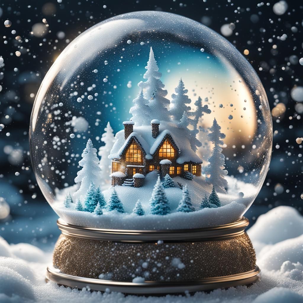 A snow globe  by @Saad S Khalis