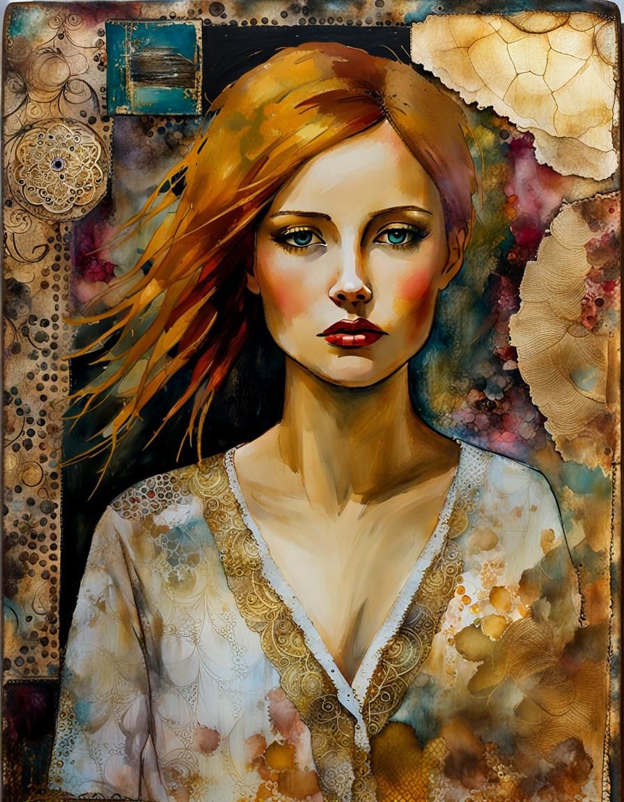 Art journal page,