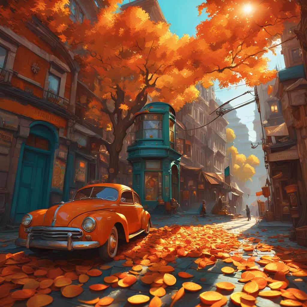 Orange Peel Autumn  by @Tess