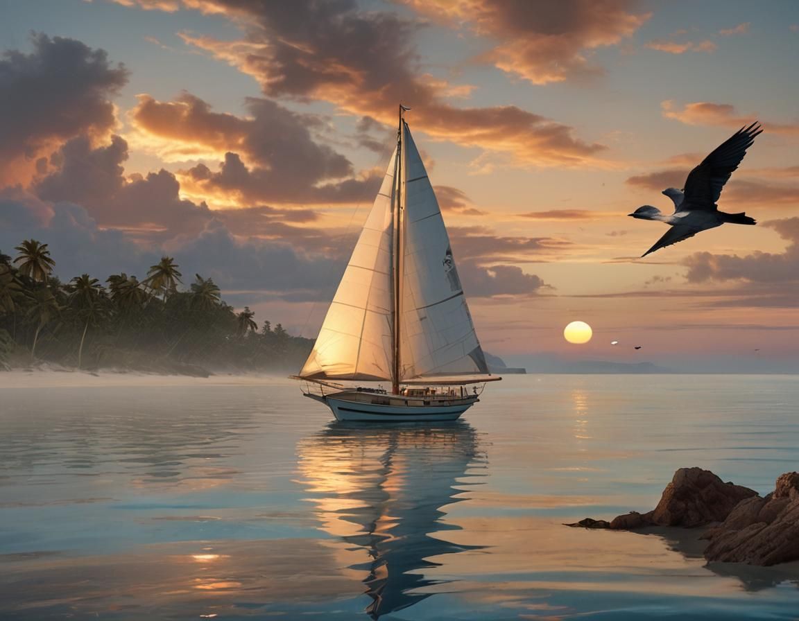 Finding a nice bay for the night.