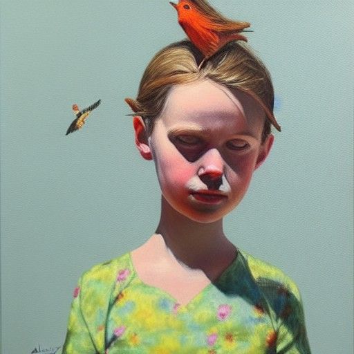 By Lucy Almey Bird,  1973- 
British artist