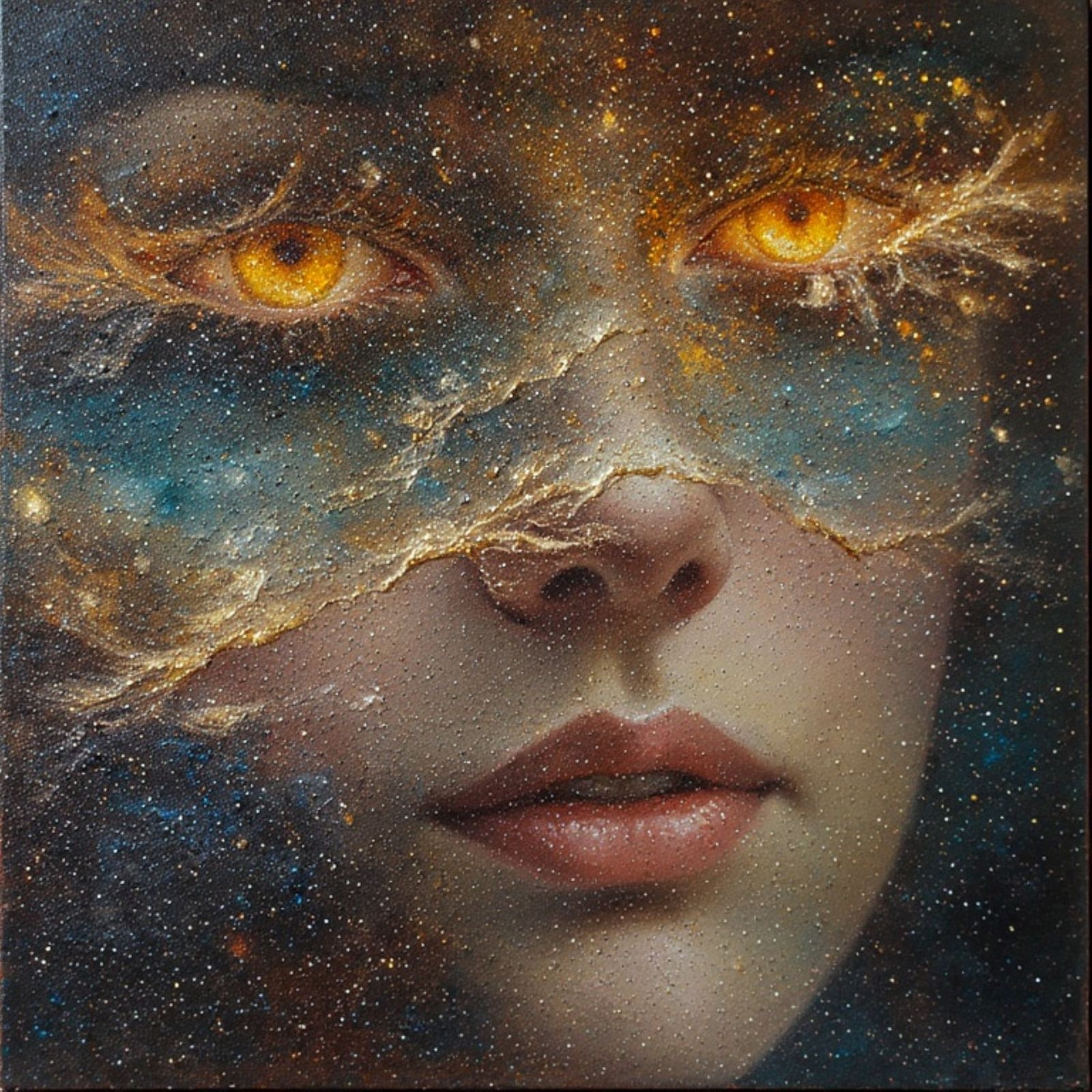 A captivating oil painting