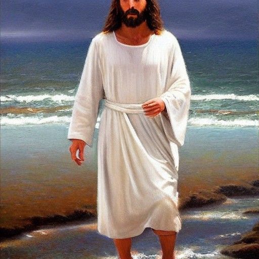 jesus walking on water
