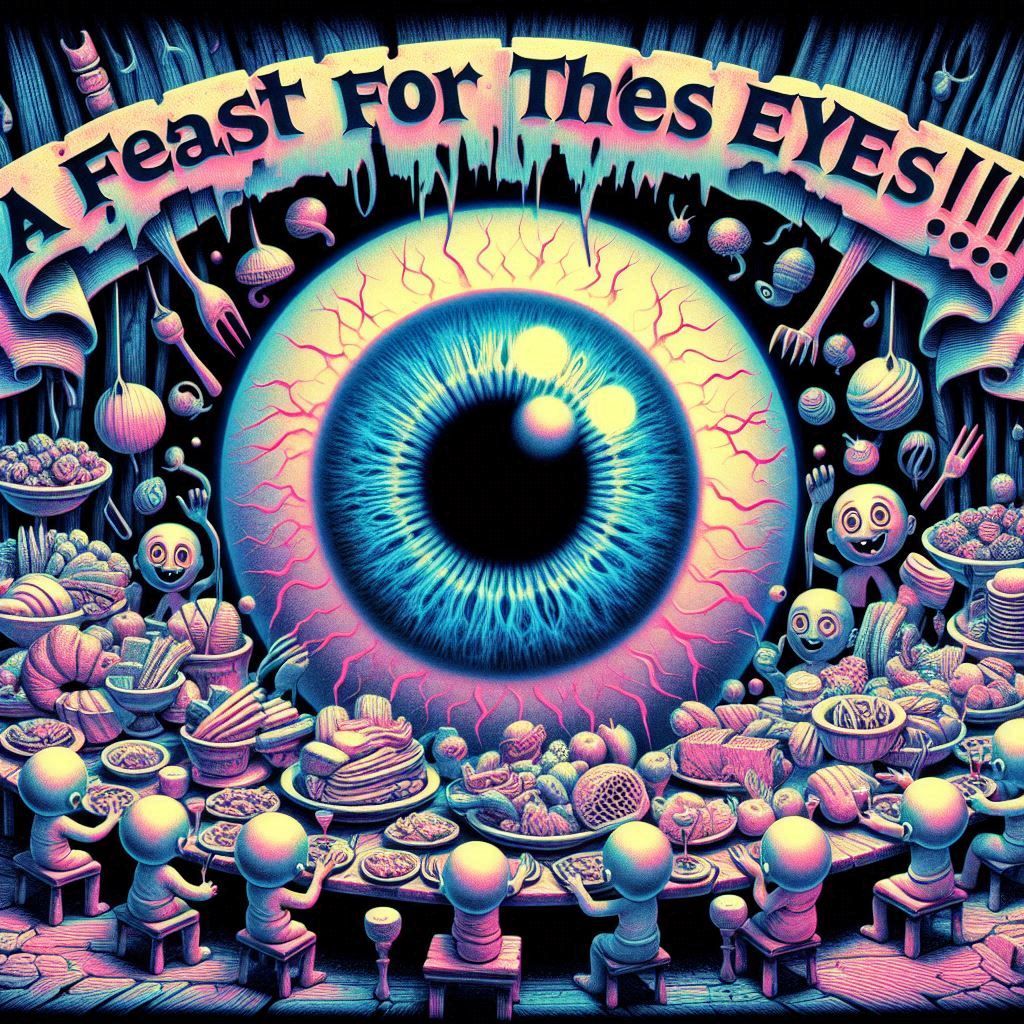 a--------------------> f 🍗 e 🍔 a 🍽️ s 🍲 t 🍖 <------------- 4 the 👁️ 👀