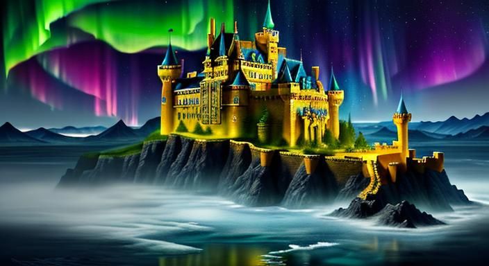 A very detailed castle with very detailed scenery with cool ...