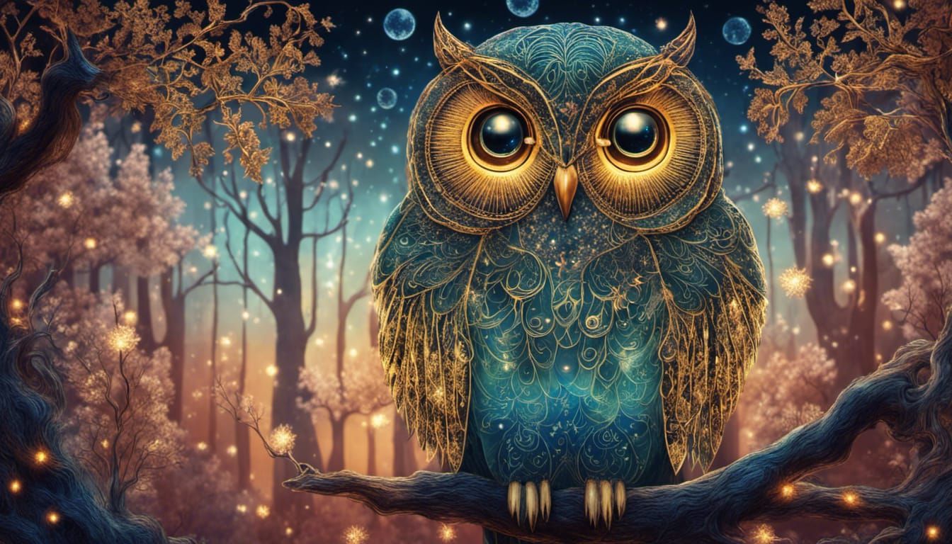 Wise Owl  by @Cosmo