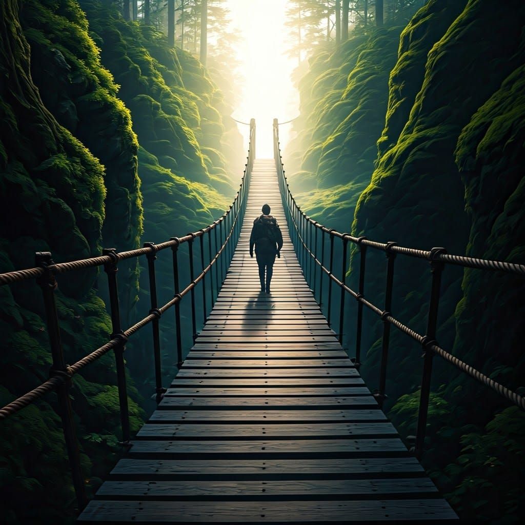 Mystical Bridge to the Unknown, Matte Painting