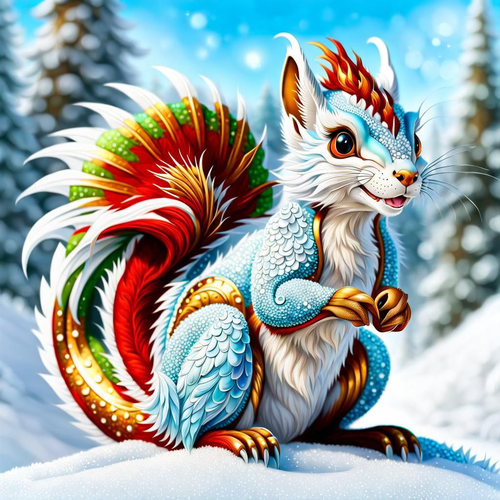 Mythical Squirrel  by @Adrian