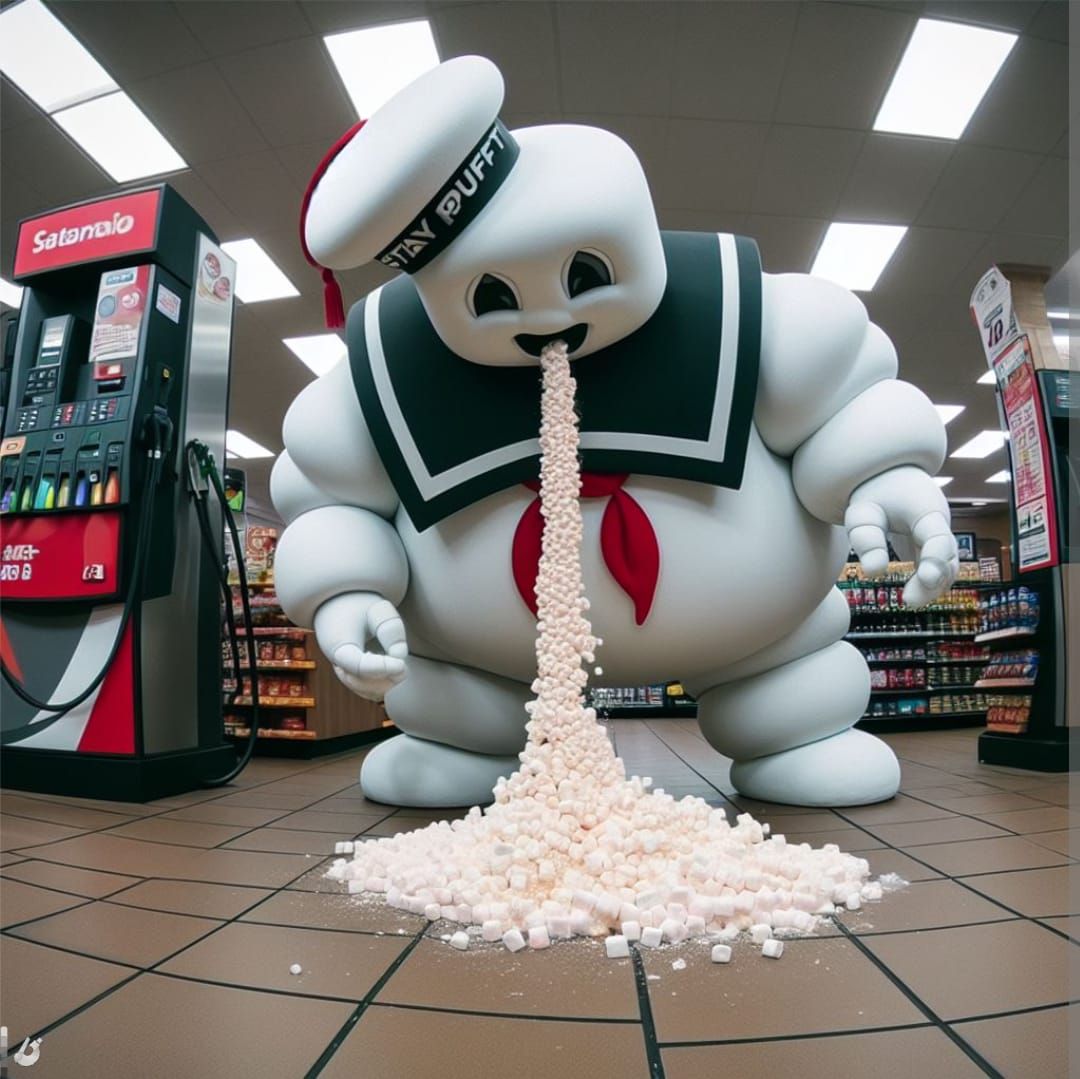 Sick Stay Puft Marshmallow Man