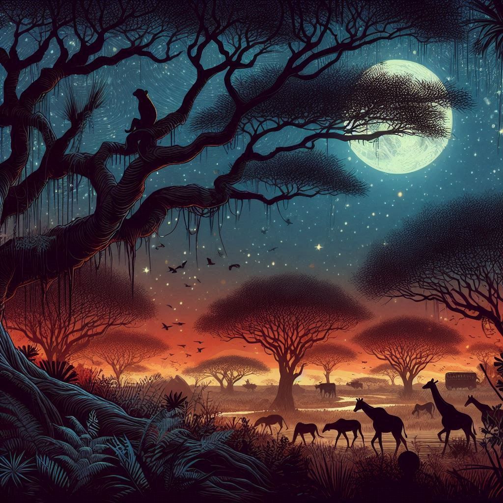 Nocturnal landscape