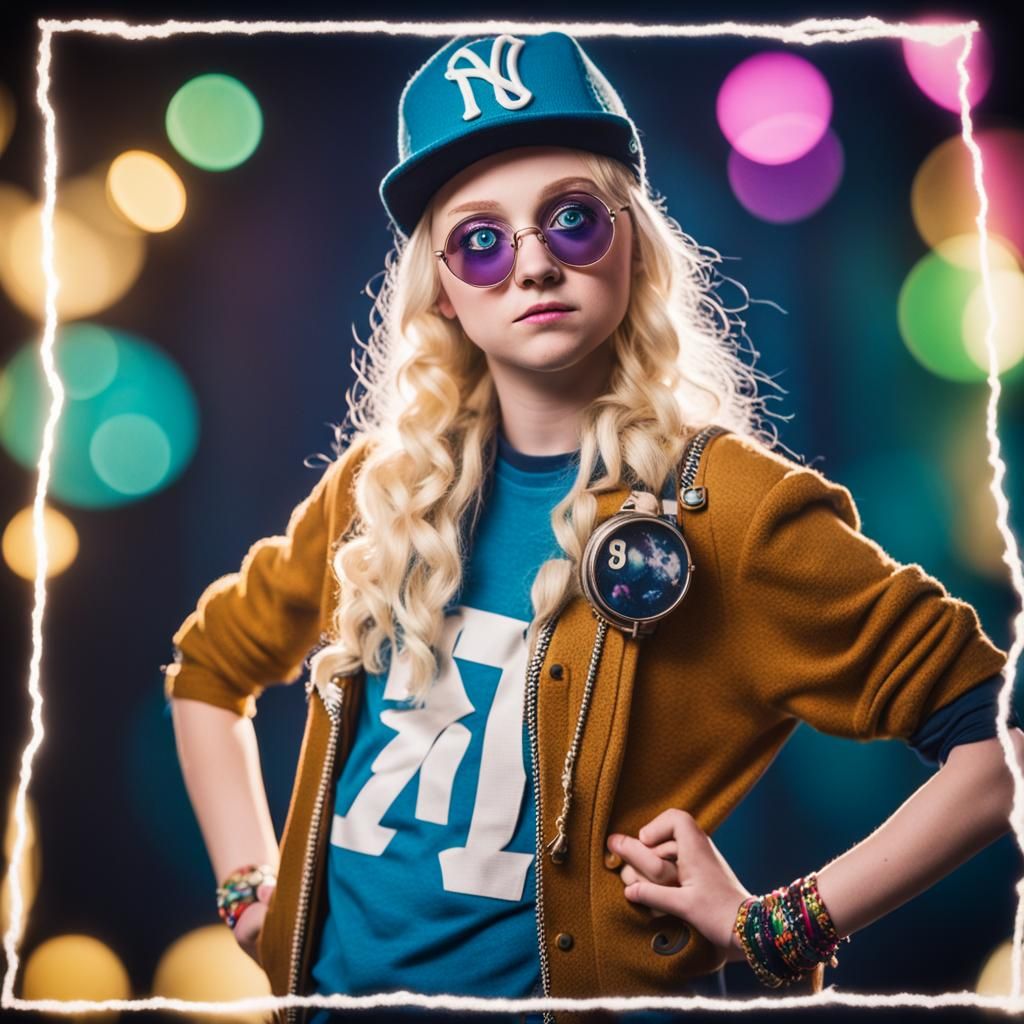 luna lovegood as  a rapper