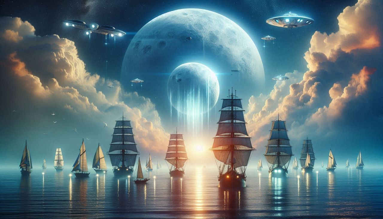 Попытка 5 высадки инопланетян на море.