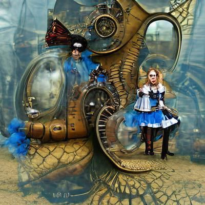 steampunk alice and the looking glass