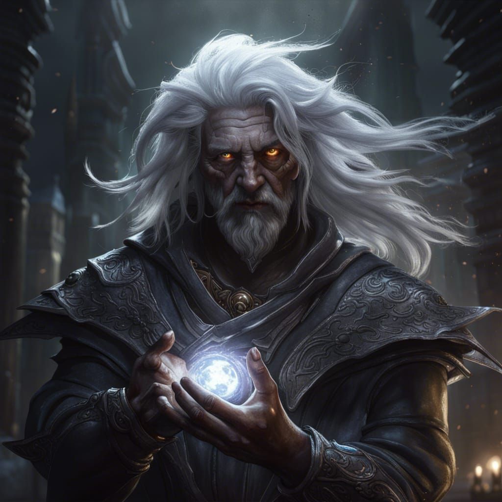 The Grey One. Said to hold time in the palm of his hands, the Grey One is as respected as he is feared.   by @Vxite