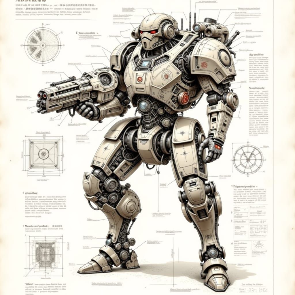 Schematic Diagram of a Surface Infantry Bio-weapon Suit