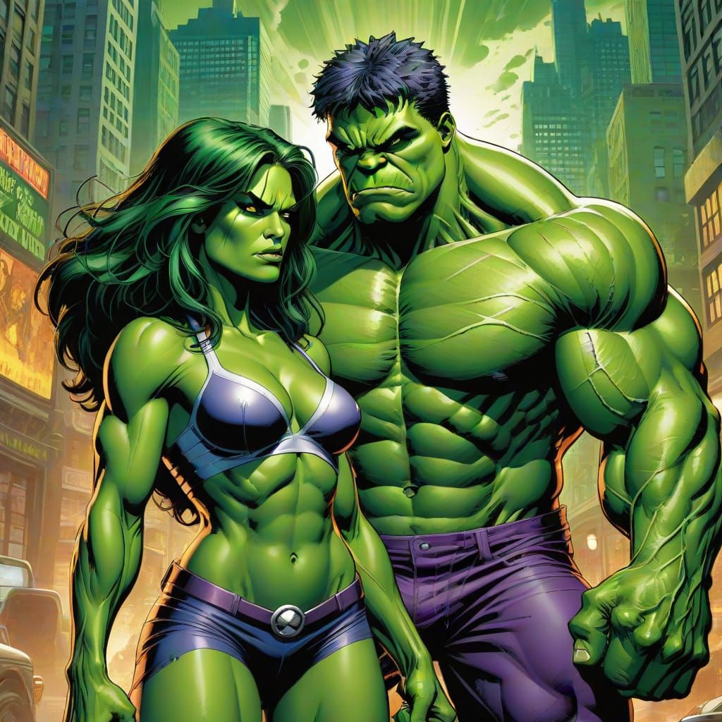 Cousins  The Hulk and She-Hulk