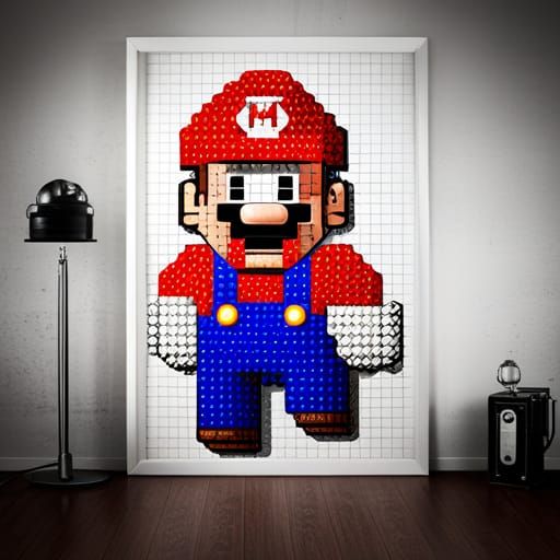 Super Mario, 8bit - Ai Generated Artwork - Nightcafe Creator