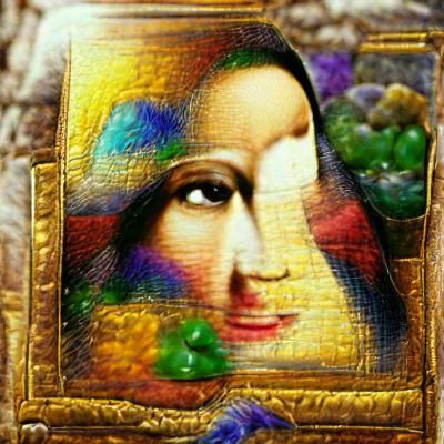 mona lisa precious stone beautiful artwork colourful