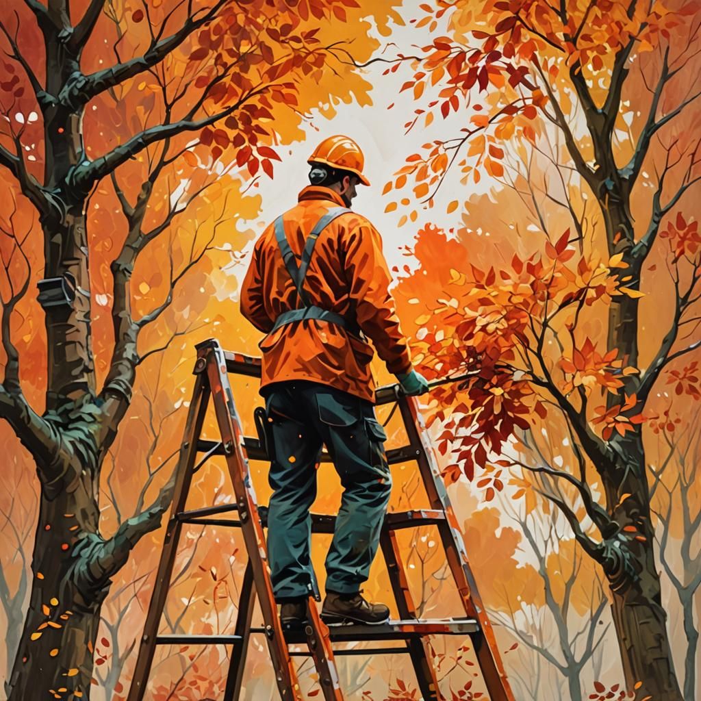 Someone has to paint the leaves orange and red for autumn