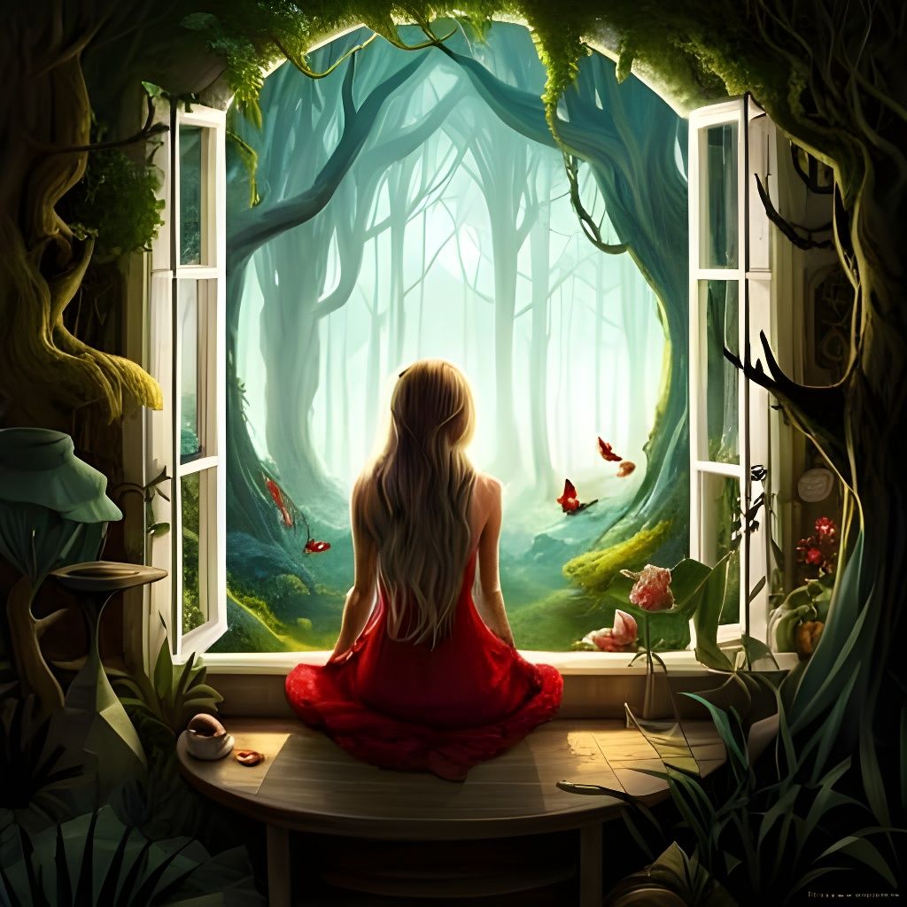 Sitting at my window  by @Cilia