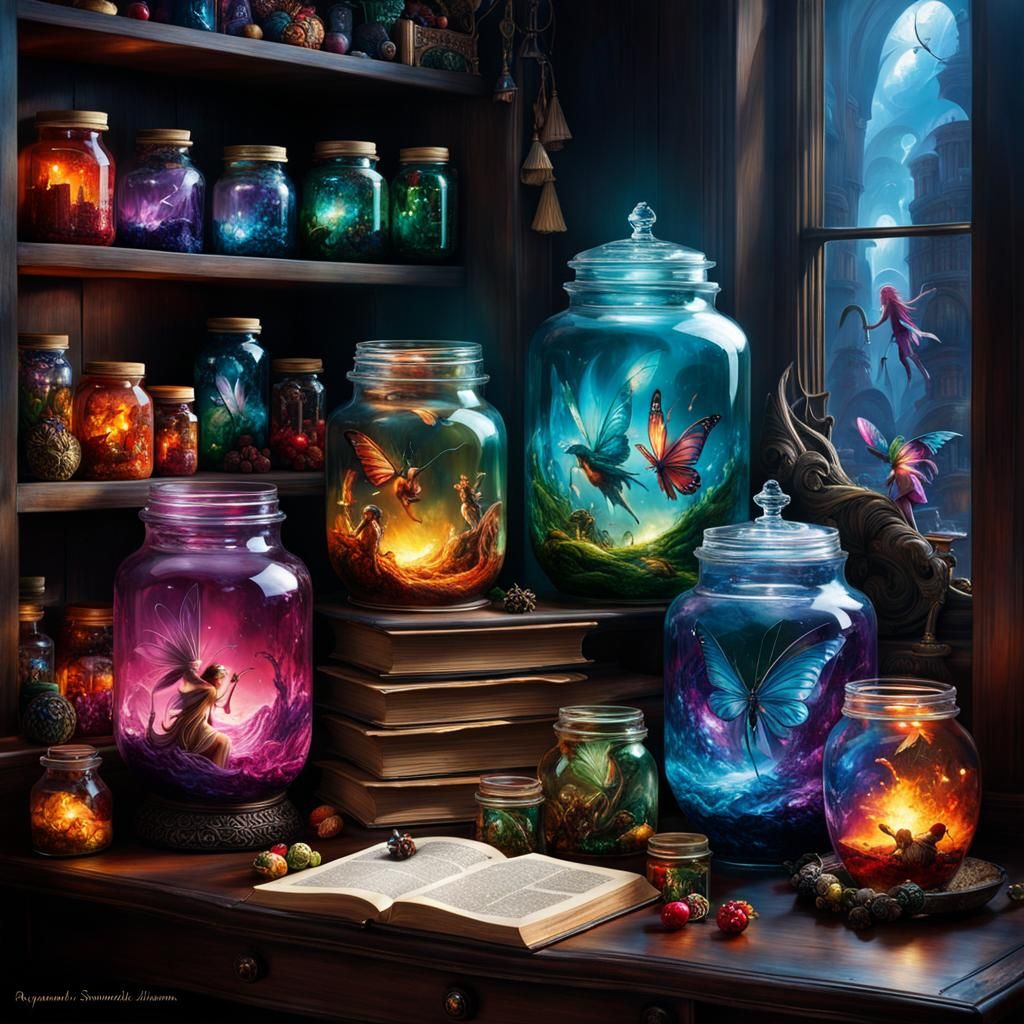 Jars of Mystery  by @Caroline