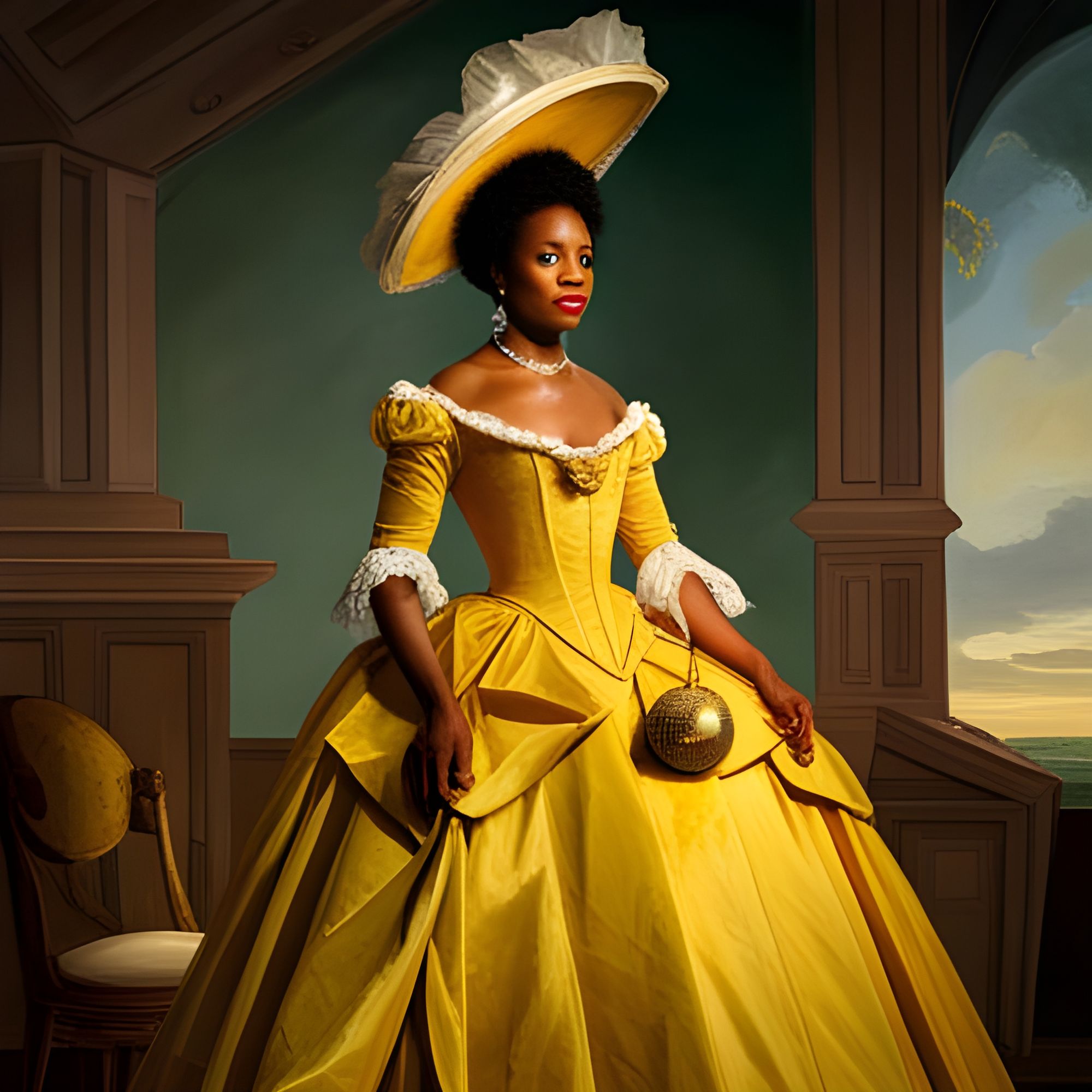 Yellow southern belle store dress