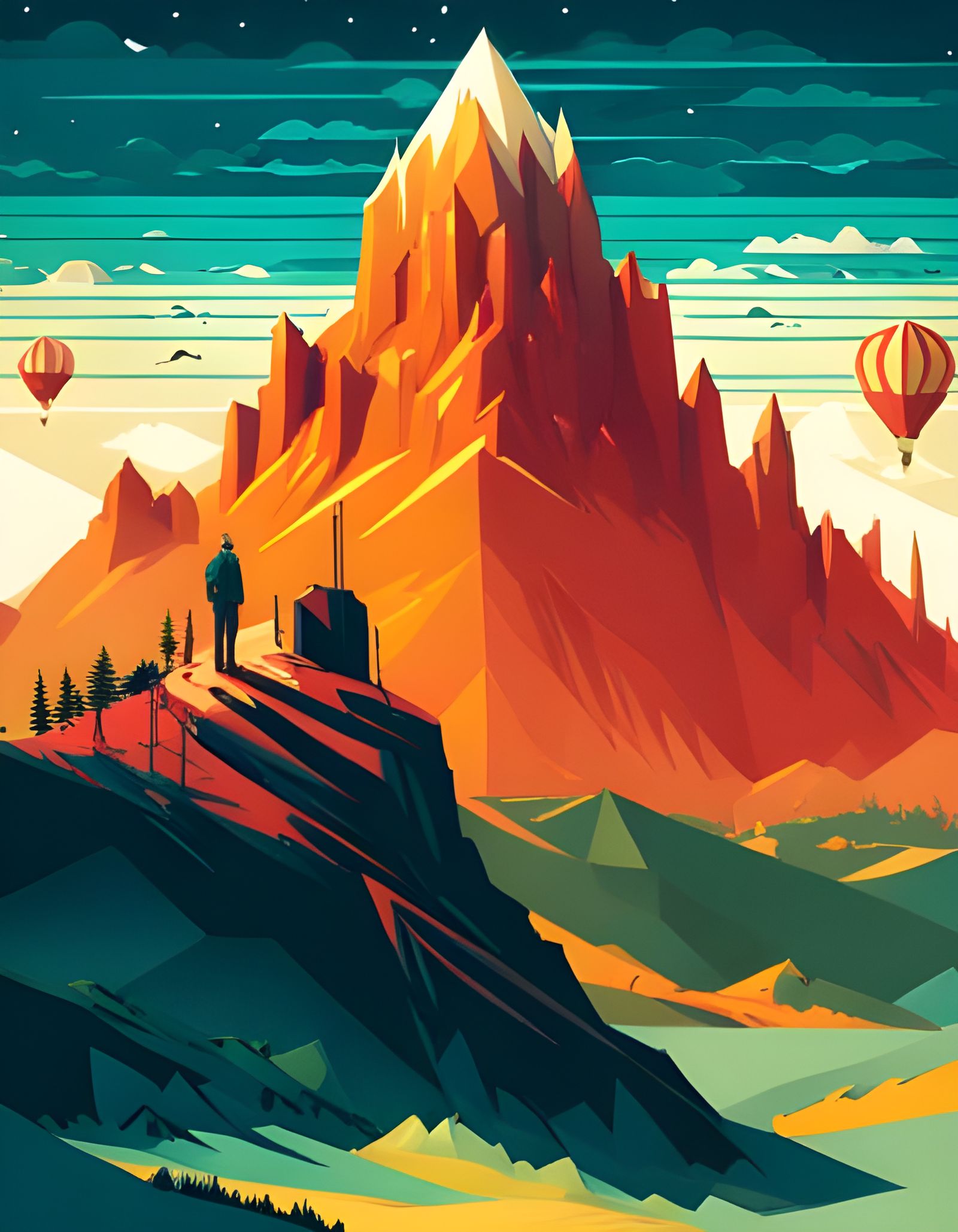 Celebratory Mountain  by @MikThor