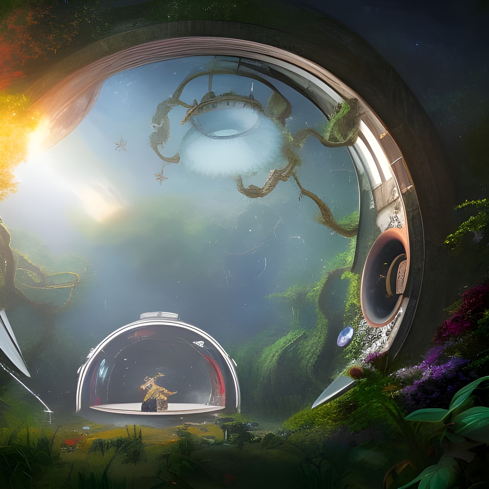 Overgrown Portal  by @Aech