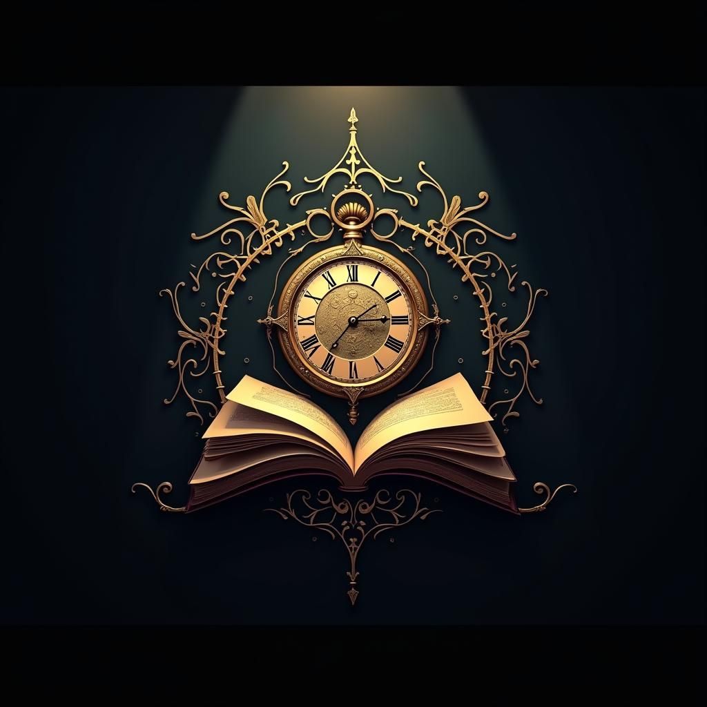 Echos del Pasado: Evocative Hourglass Logo