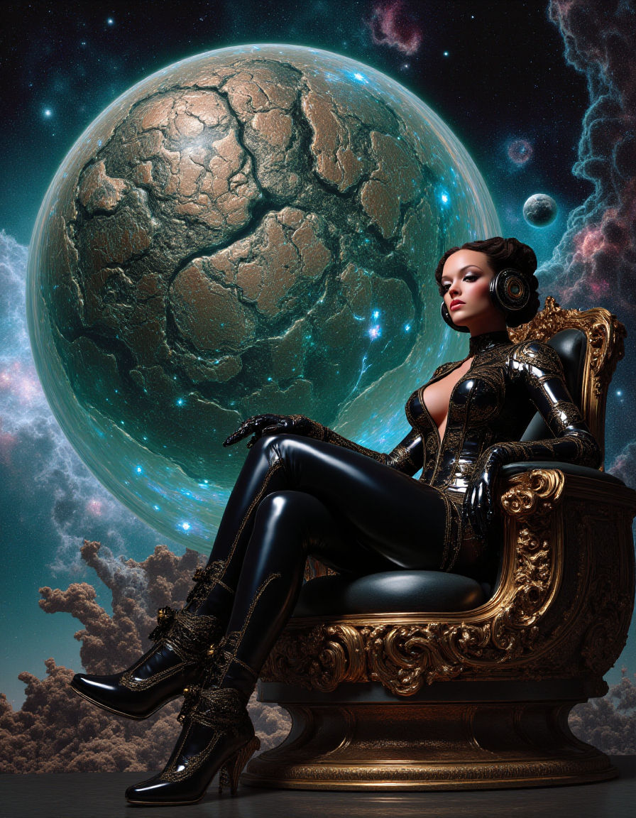 stunning femme fatale, black latex bodysuit 4