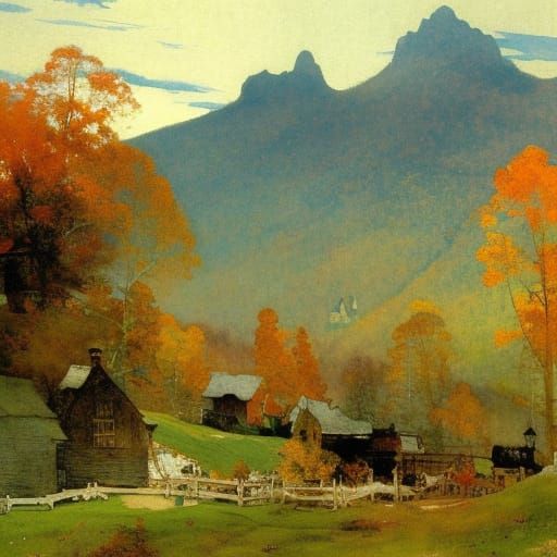 Green Mountains Scenes No. 1