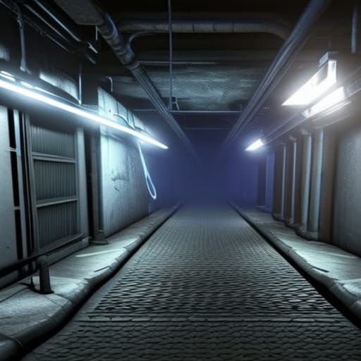 Streets street art underground comix Unreal Engine